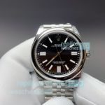 New Swiss Clone VS Rolex Oyster Perpetual Black Dial Stainless Steel Jubilee Watch 